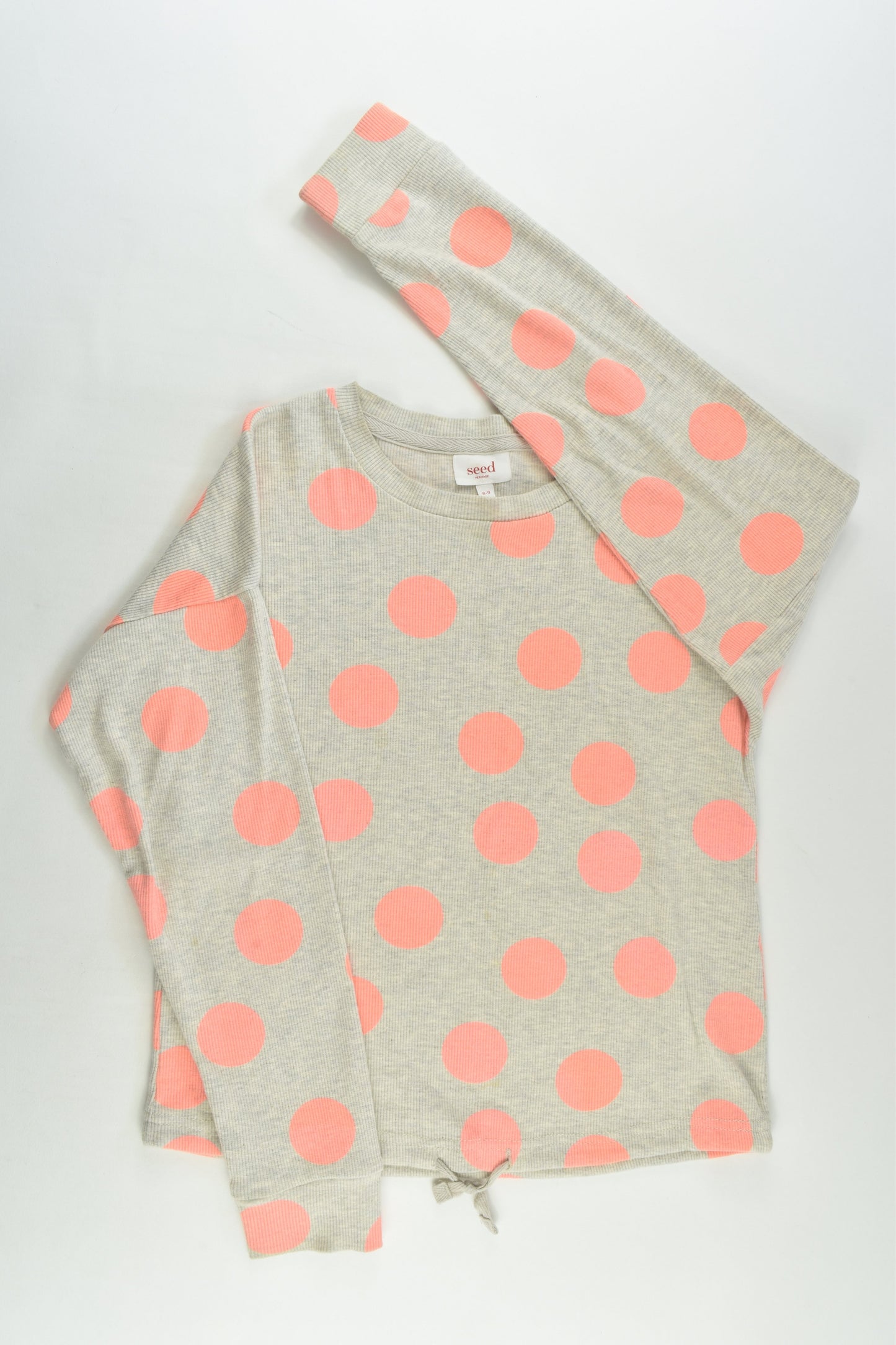 Seed Heritage Size 8-9 Polka Dots Ribbed Sweater