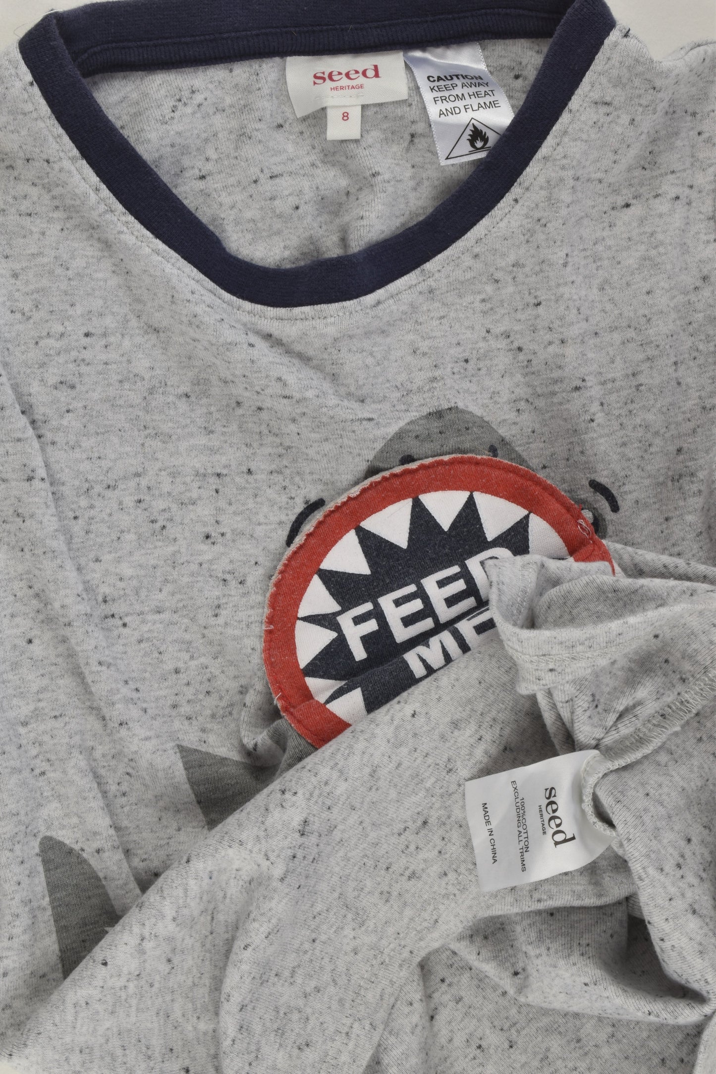 Seed Heritage Size 8 Shark T-shirt