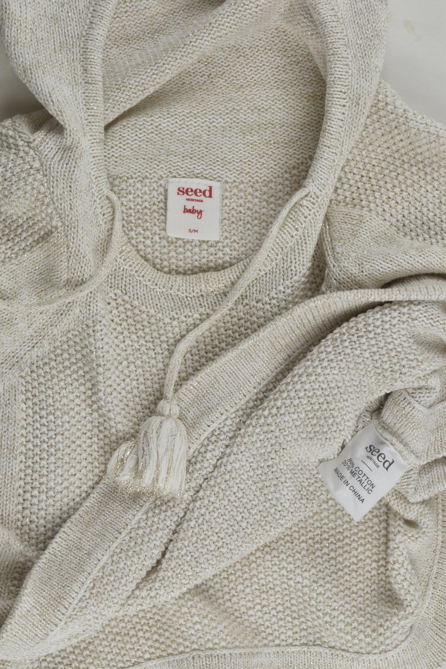 Seed Heritage Size approx 00-0 Poncho Jumper