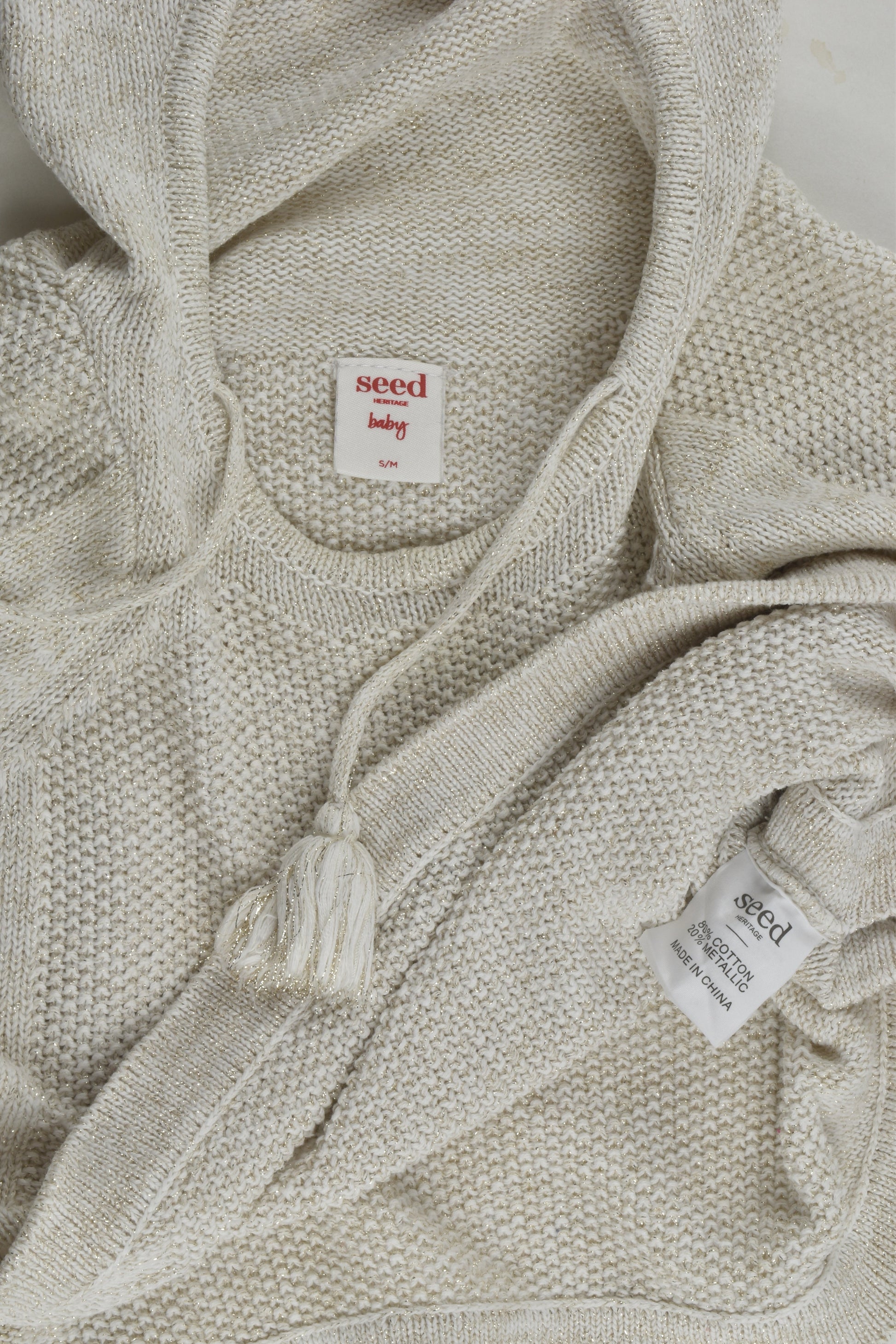 Seed Heritage Size approx 00-0 Poncho Jumper