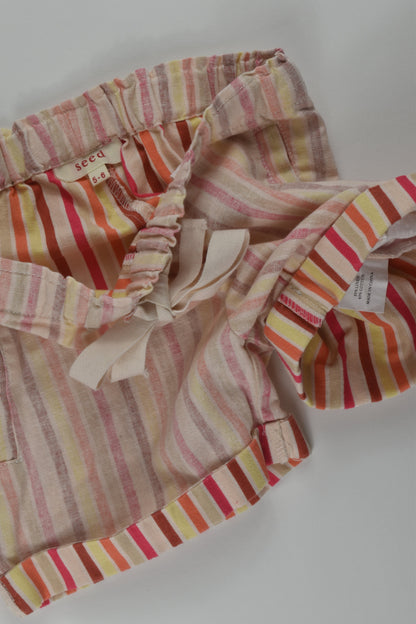 Seed Size 5-6 Linen Blend Shorts
