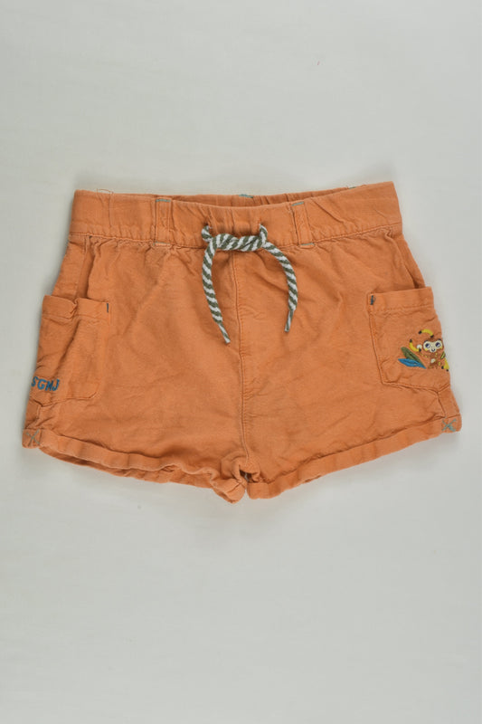 Sergent Major Size 0 (18 months) Linen Blend Shorts