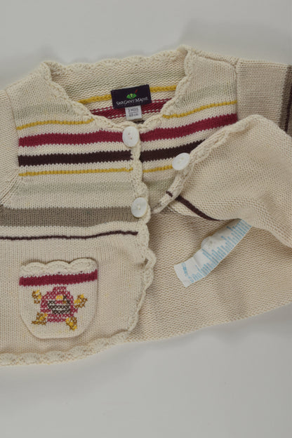 Sergent Major Size 000 Knit Cardigan