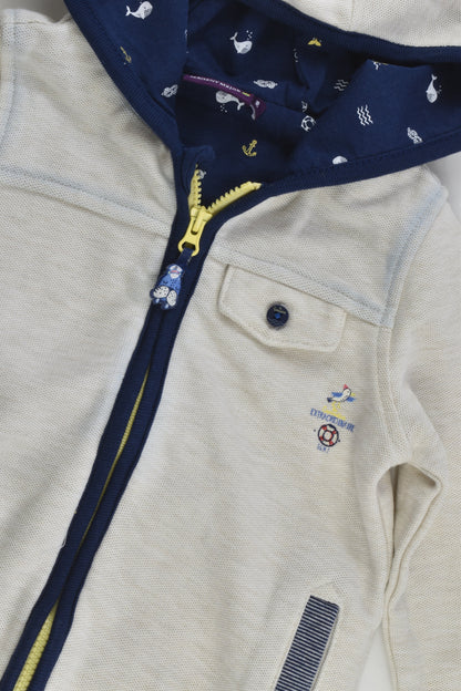 Sergent Major Size 1-2 (24 months) 'Mon Capitaine' Hooded Zip Jumper