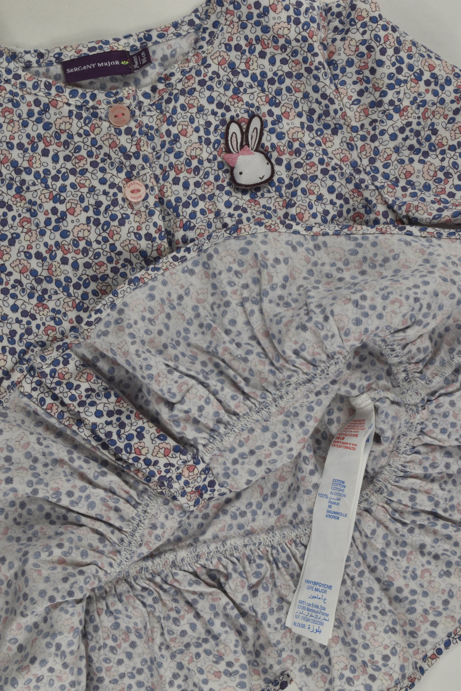 Sergent Major Size 1 (86 cm) Liberty Print Blouse