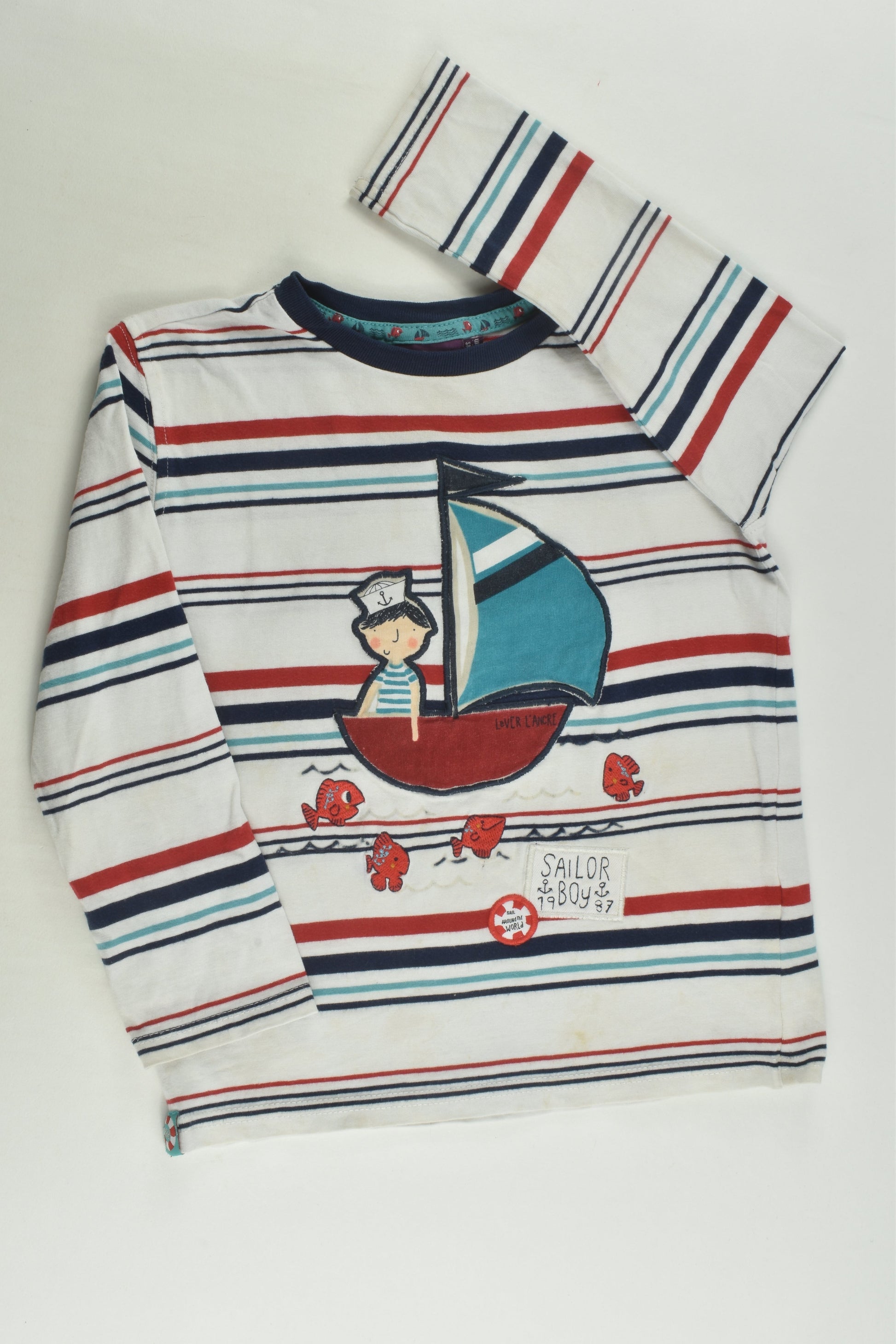 Sergent Major Size 4 (104 cm) Sailor Boy Top