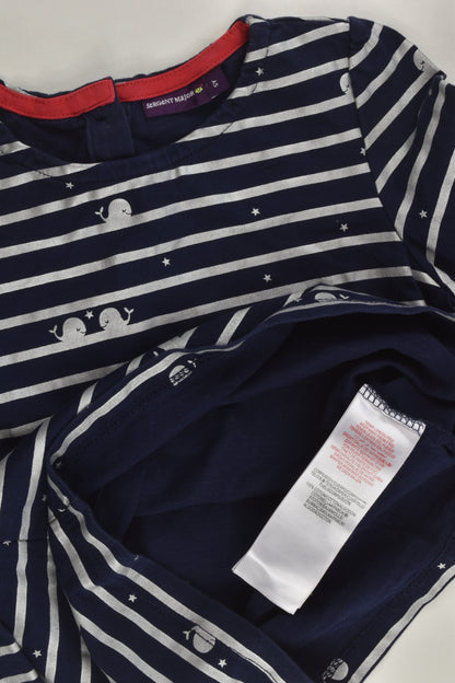 Sergent Major Size 4-5 (5 years) Whale Top