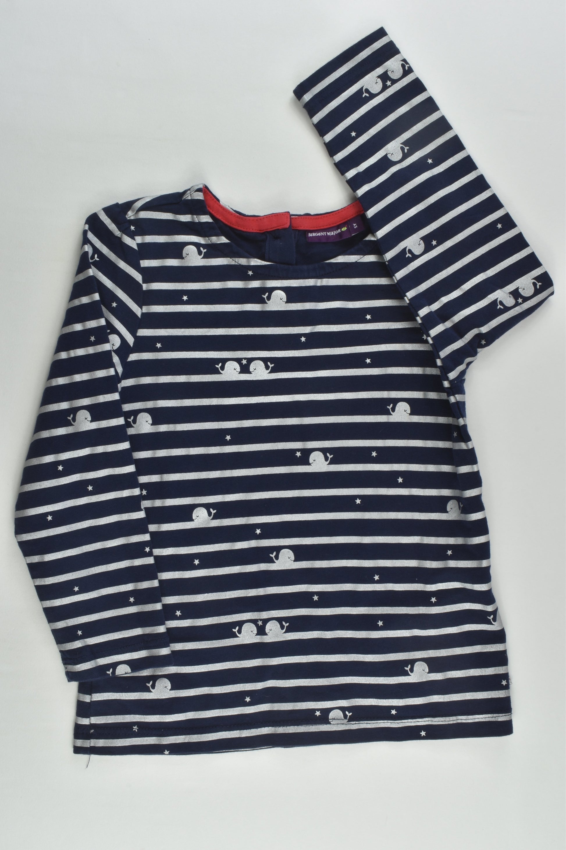 Sergent Major Size 4-5 (5 years) Whale Top