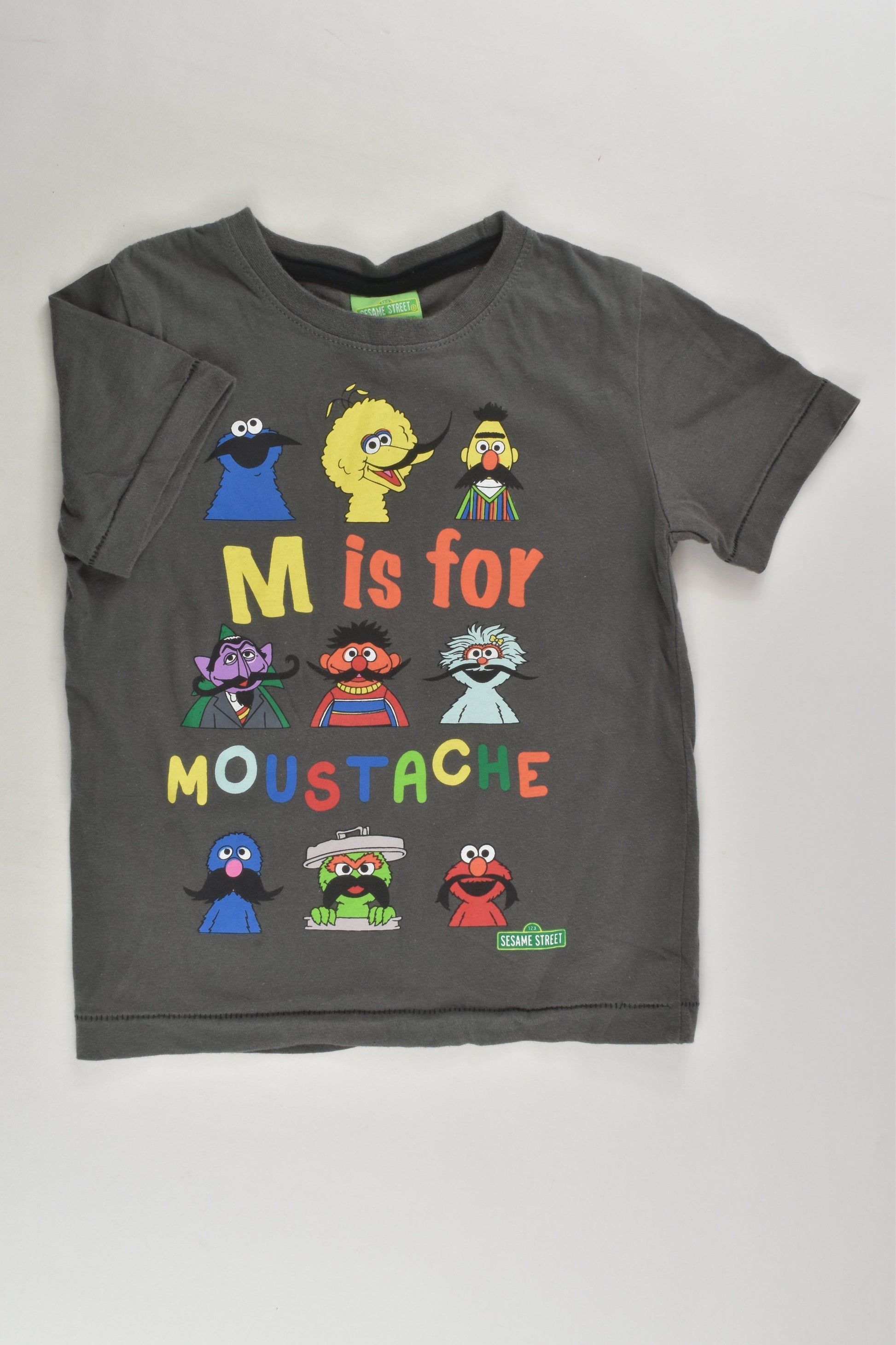 Sesame Street Size 3 Moustache T-shirt