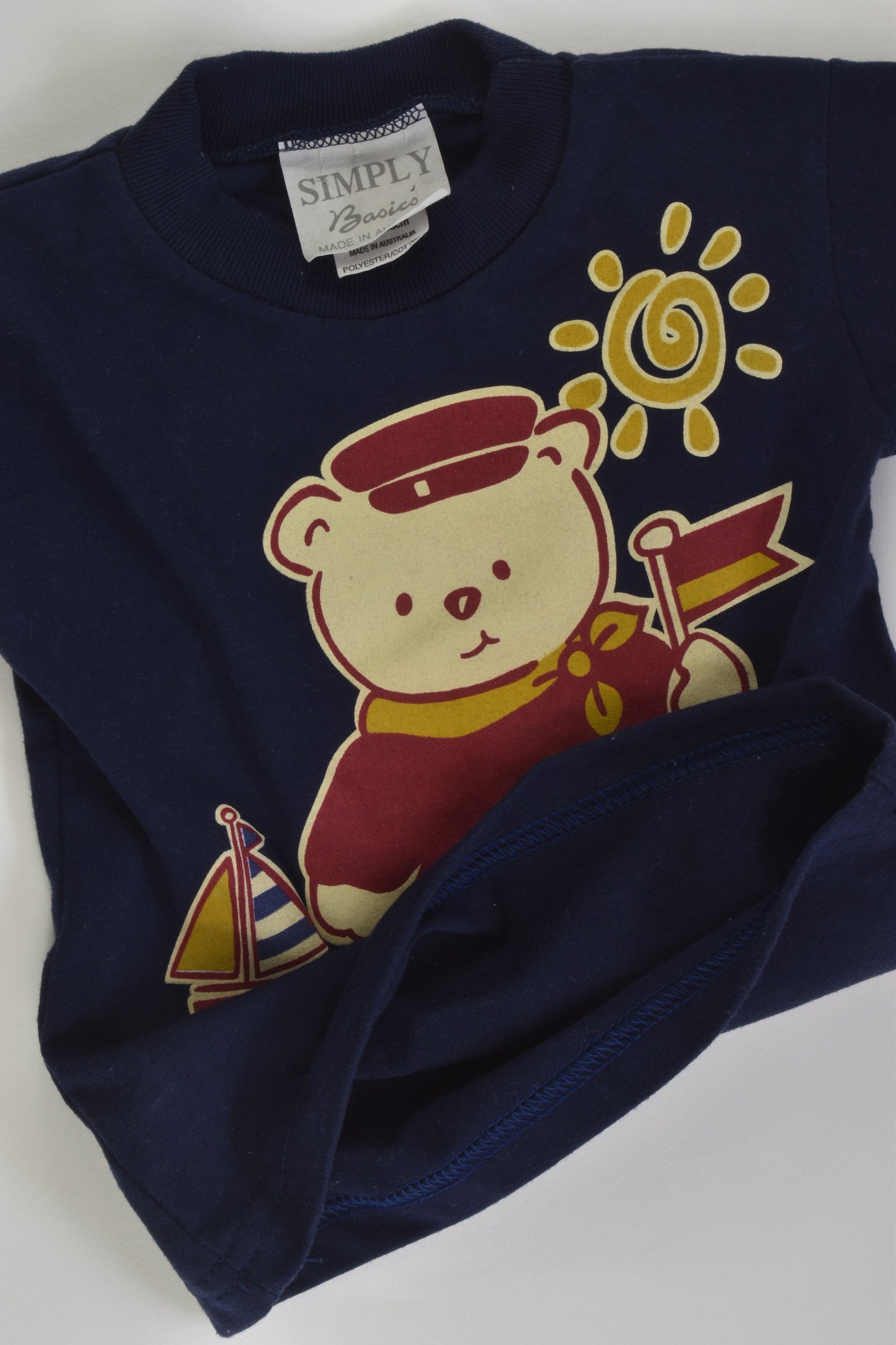 Simply Basics Size 00 Nautical Vintage T-shirt