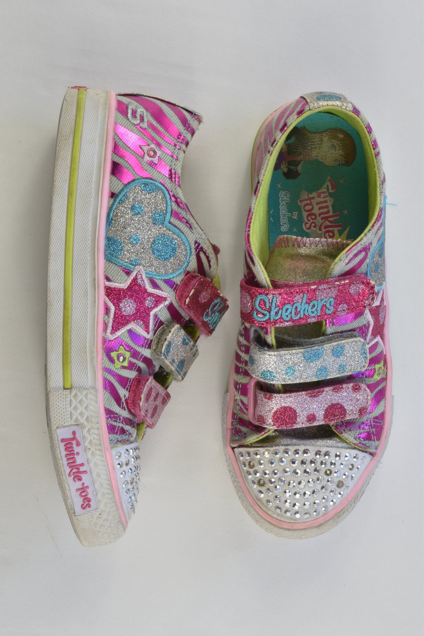 Skechers Twinkle Toes Size 13.5 Light-Up Shoes