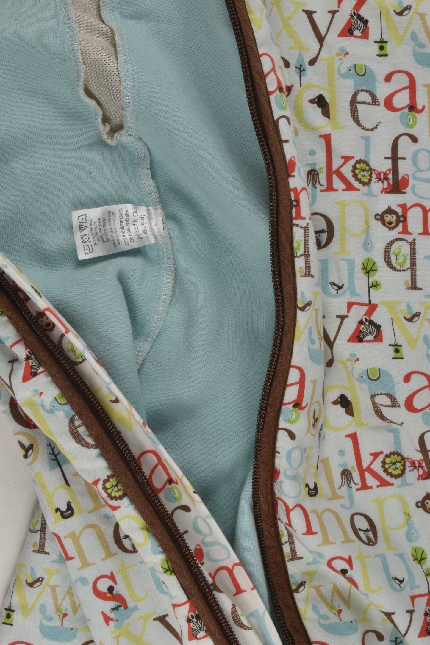 Skip Hop Size 0-1 (6-18 months) Alphabet Zoo 1.0 Tog Sleep Bag