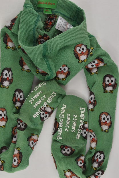 Slugs & Snails Size 2-3 Owls Tights