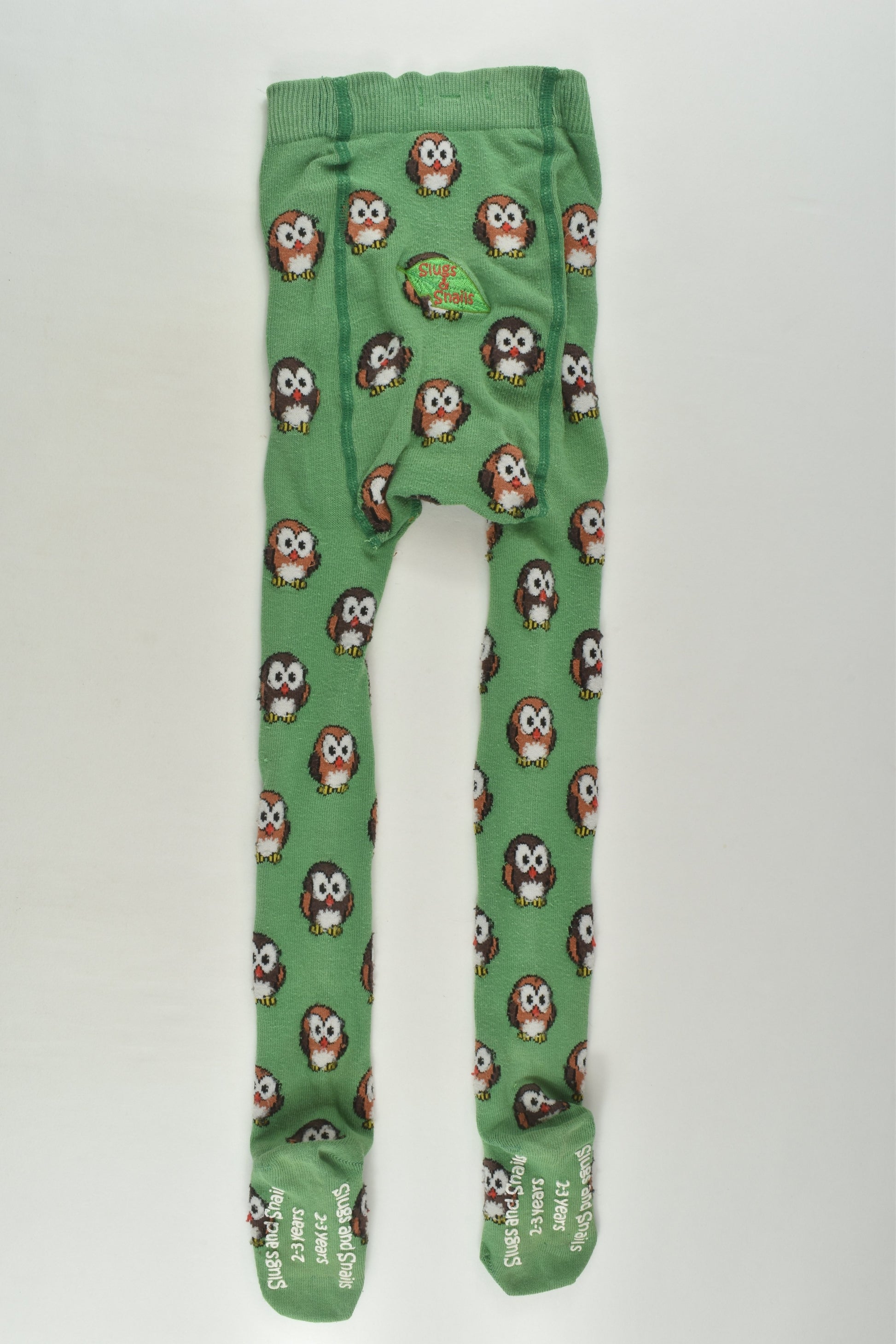 Slugs & Snails Size 2-3 Owls Tights