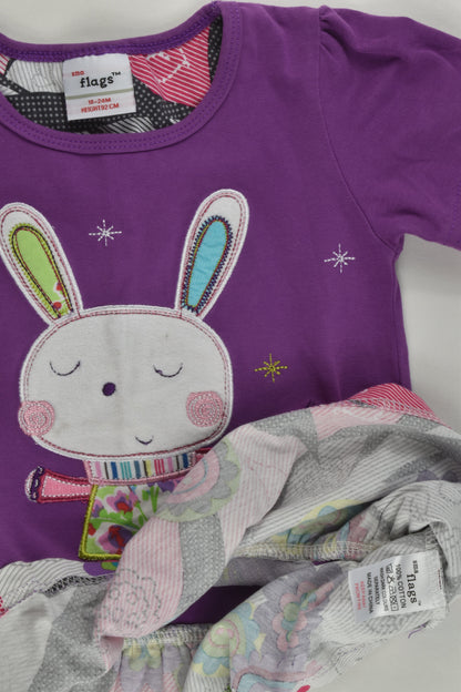 Sma Flags Size 2 (18-24 months) Bunny Dress