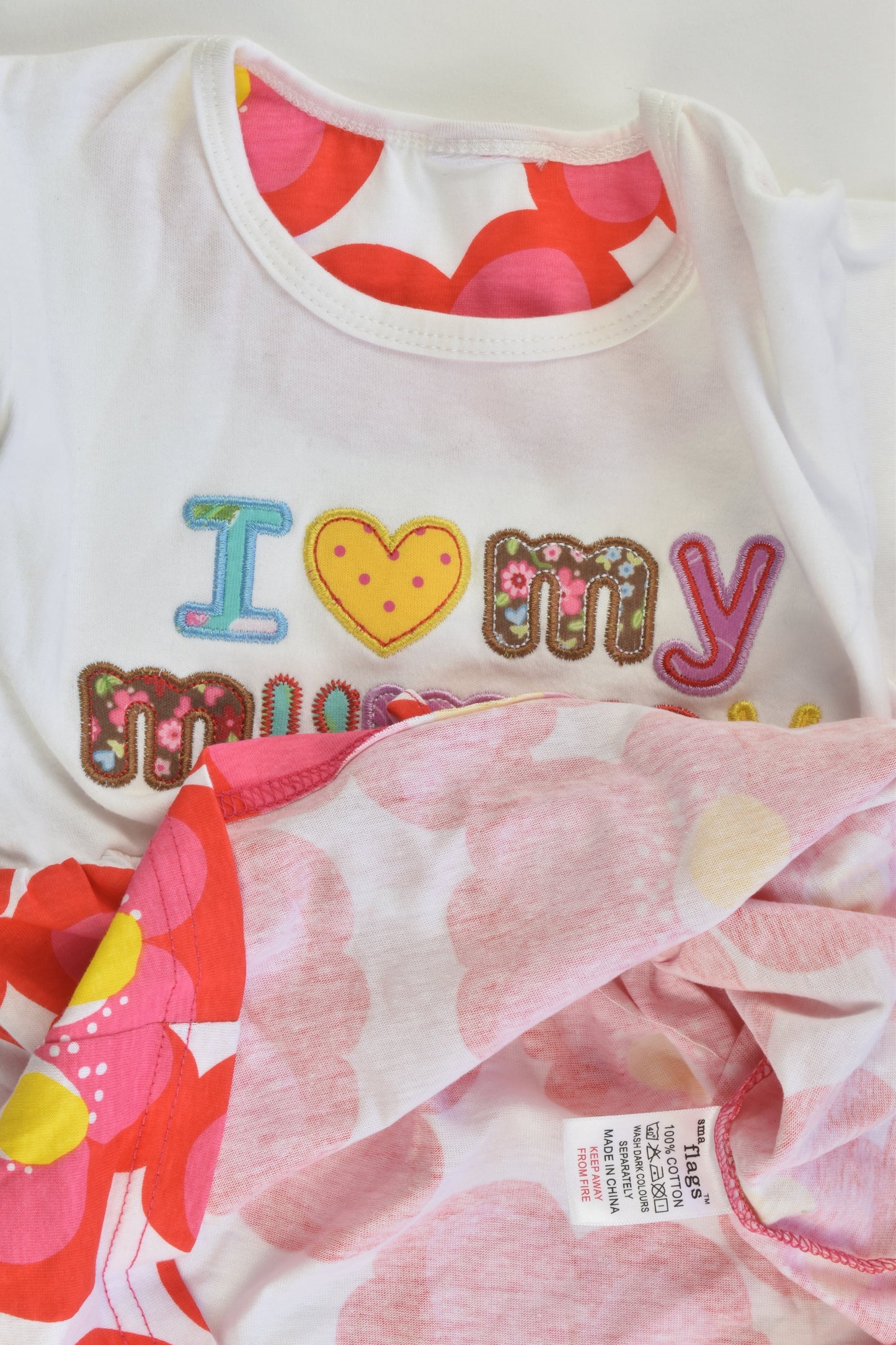 Sma Flags Size 4 'I Love My Mummy' Top/Tunic