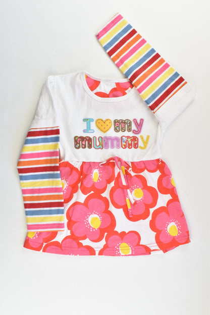Sma Flags Size 4 'I Love My Mummy' Top/Tunic