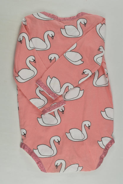 Småfolk Size 0 (74 cm) Swan Bodysuit