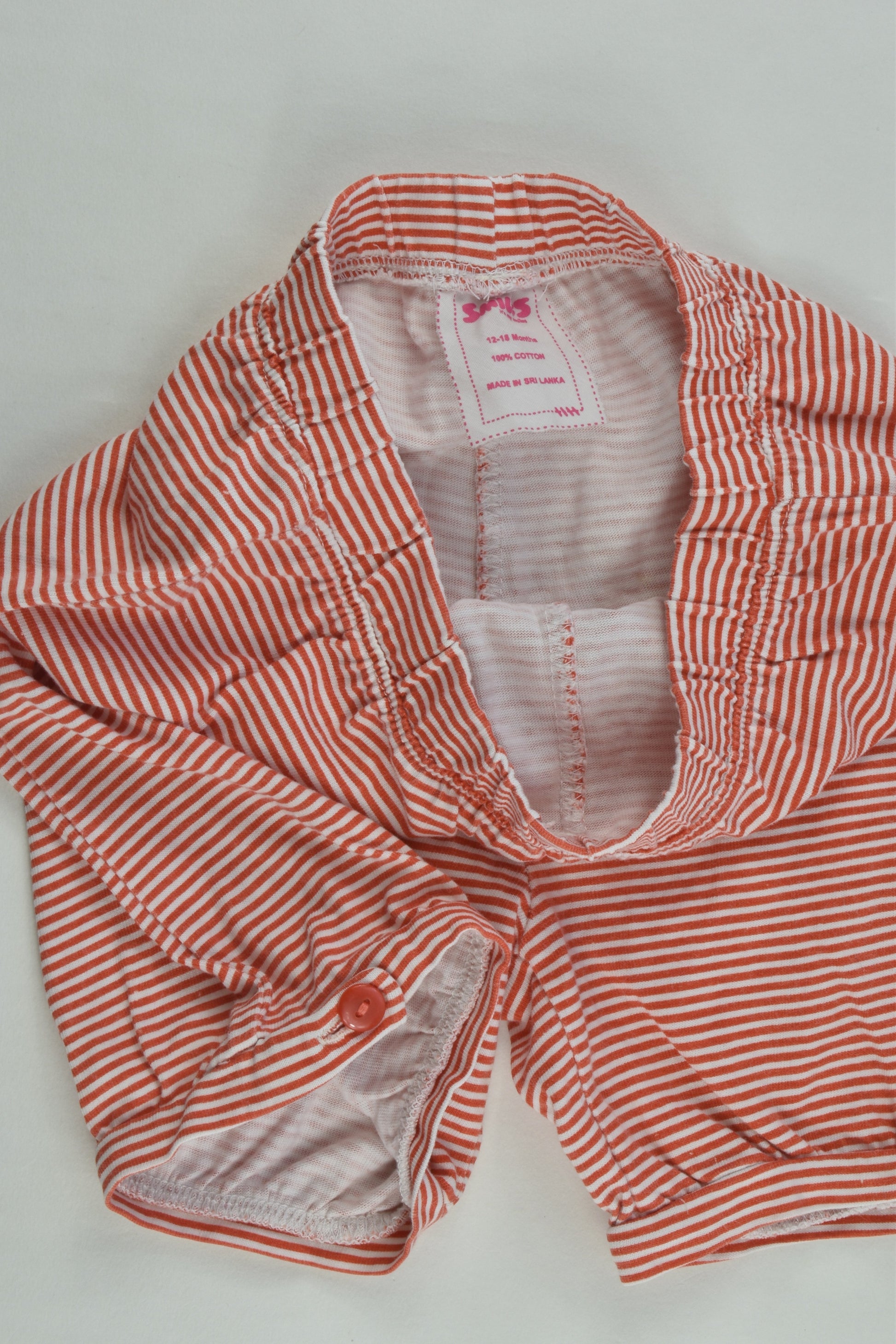 Smiles Size 1 (12-18 months) Striped Shorts