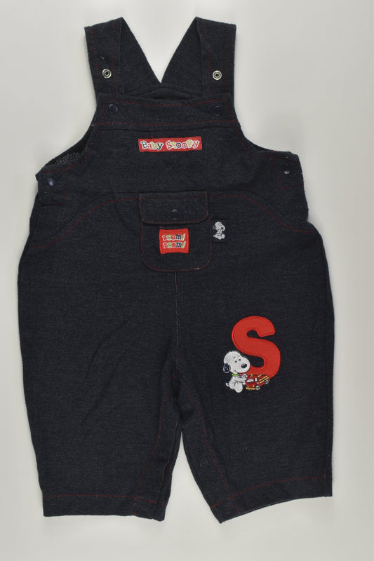 Snoopy Size 00 Short Overalls
