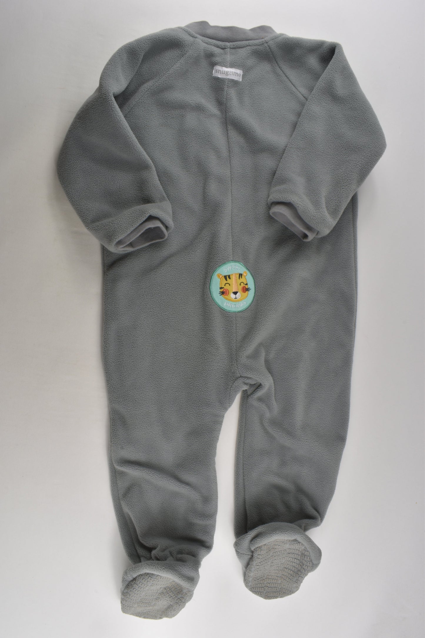 Snugtime Size 3 Tiger Lined Fleece Sleep Suit
