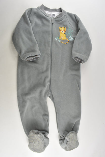 Snugtime Size 3 Tiger Lined Fleece Sleep Suit