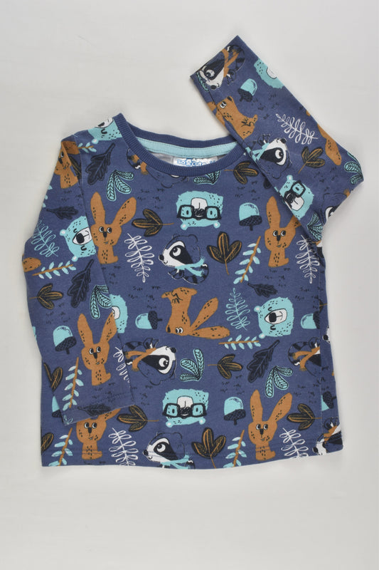 So Cute Size 1 (86 cm) Forest Animals Top