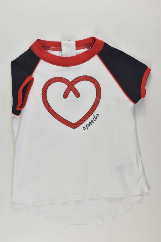 Speedo Size 2 Rashie Top