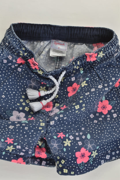 Sprou Size 2 Floral Shorts