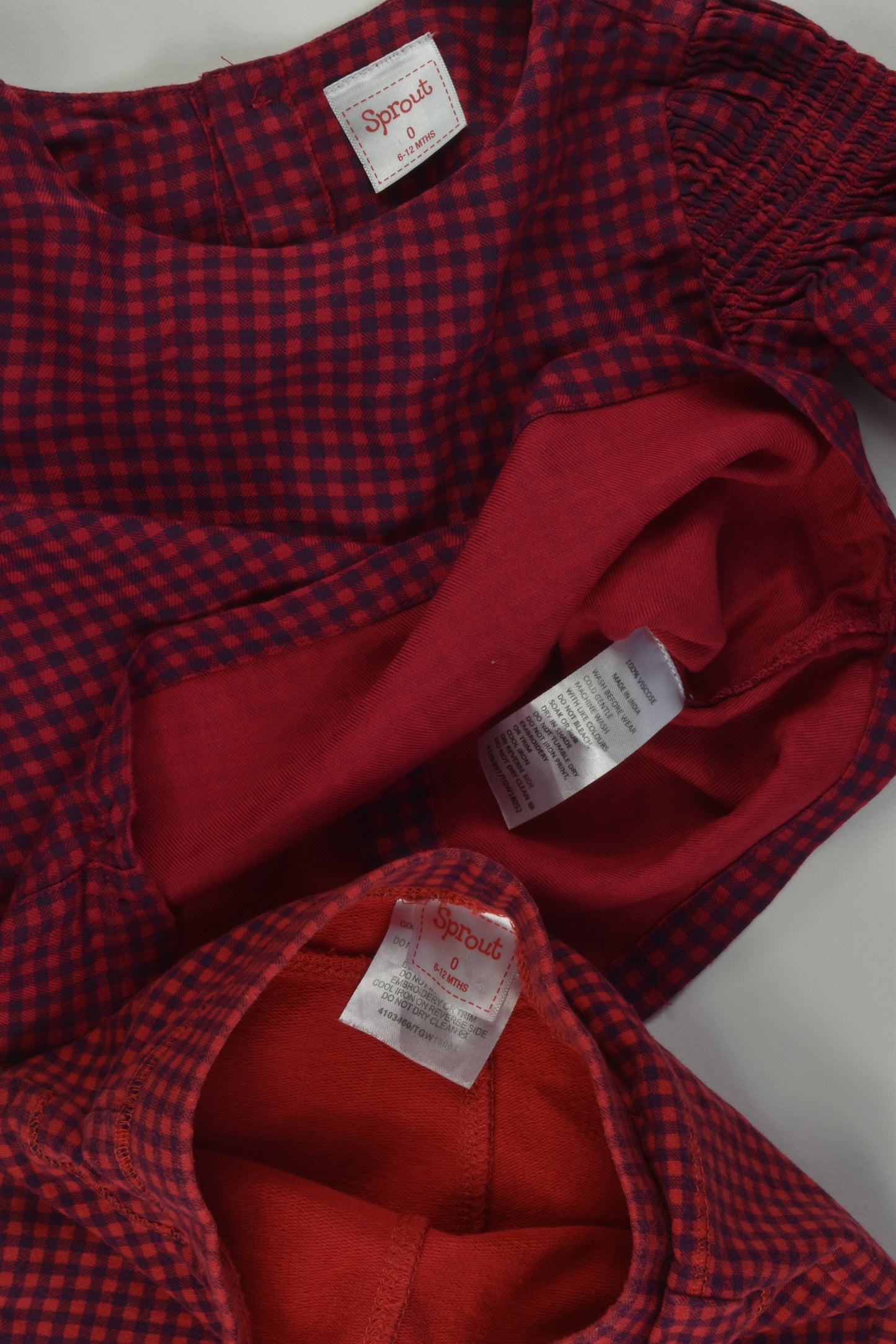 Sprout Size 0 Checked Outfit