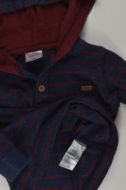 Sprout Size 0 Hooded Top