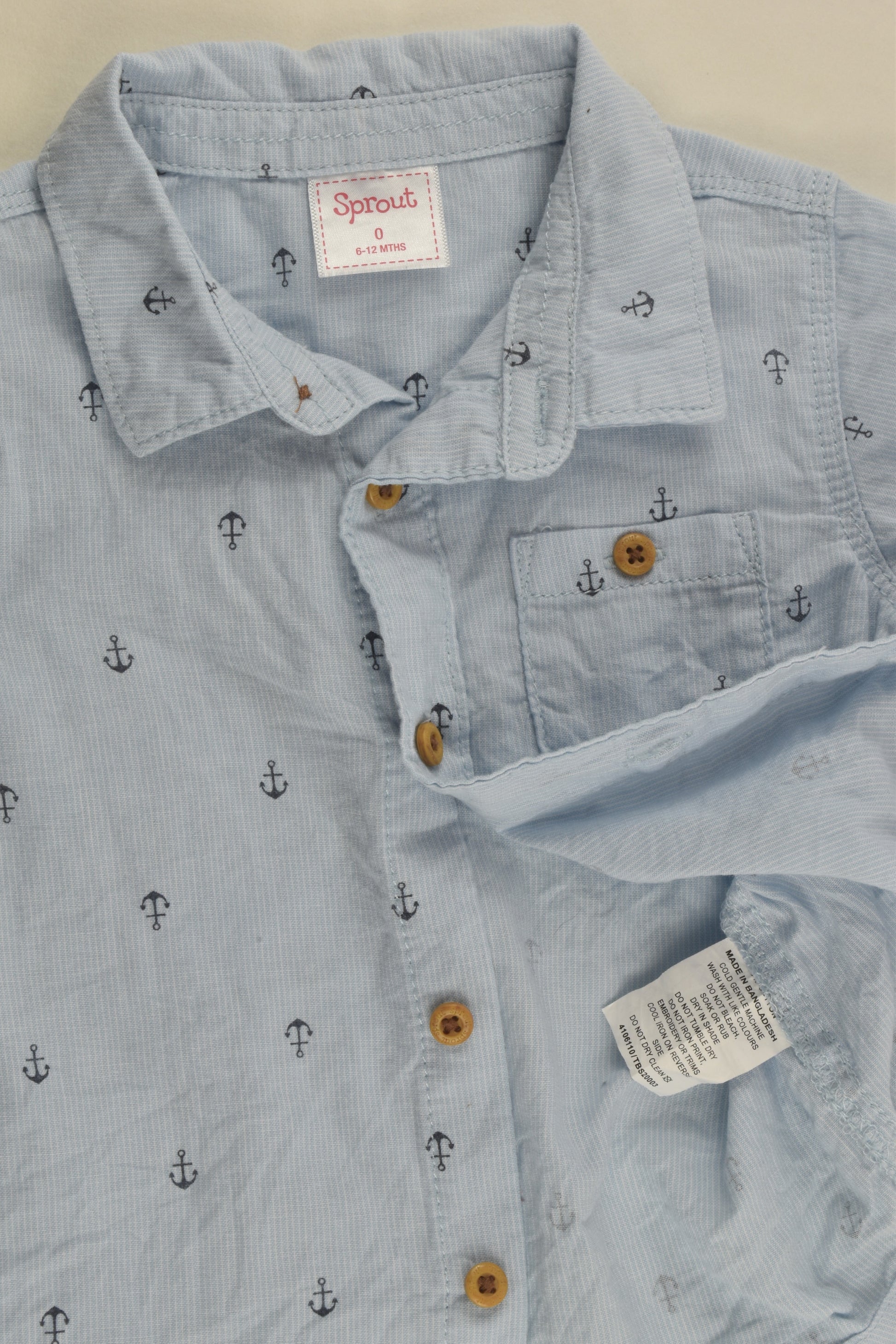 Sprout Size 0 Nautical Shirt