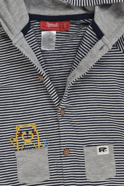 Sprout Size 0 Striped Bear One Piece