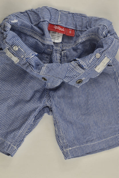Sprout Size 0 Striped Lightweight Shorts