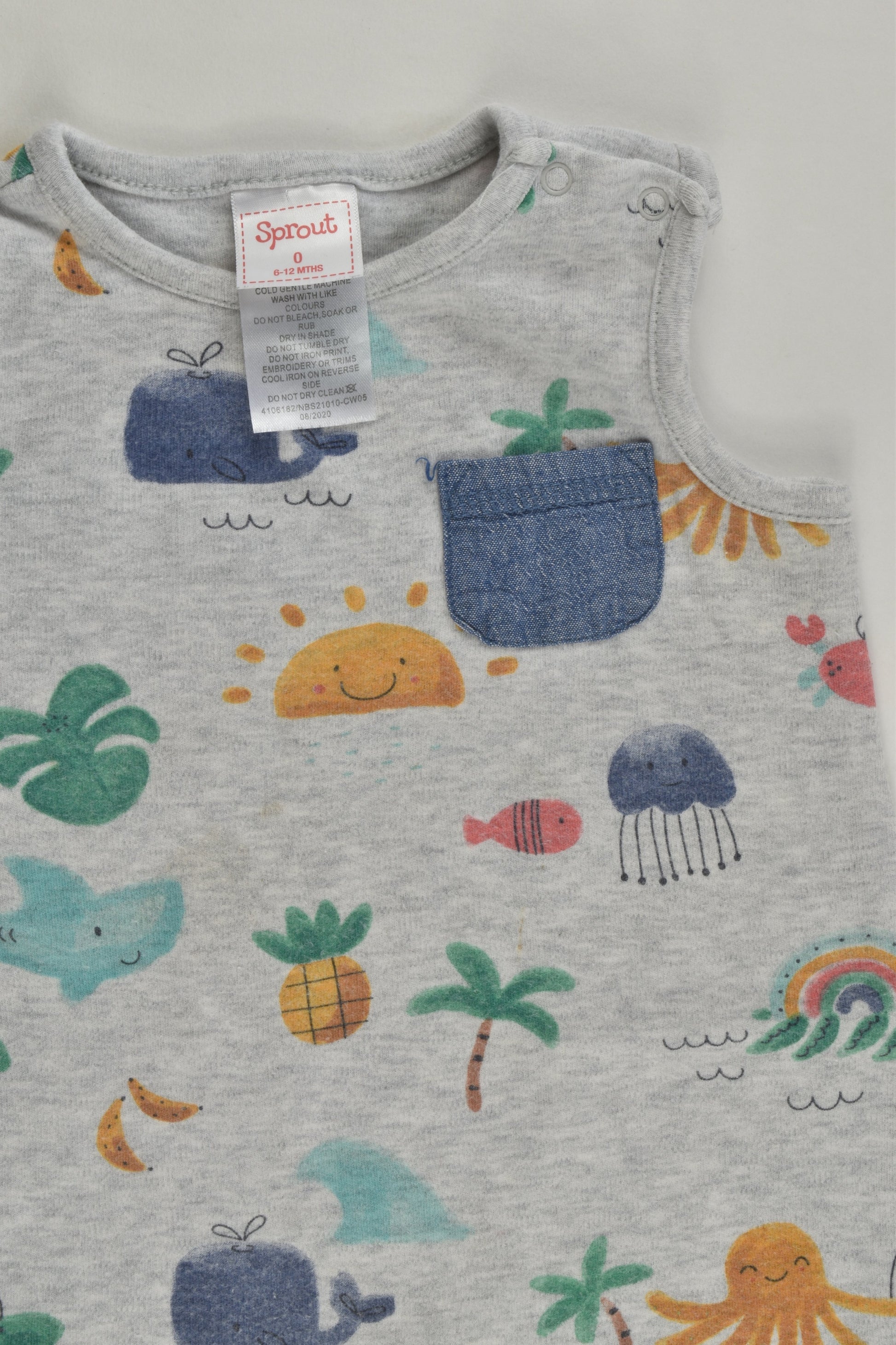 Sprout Size 0 Summer Short Romper