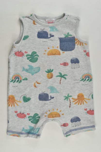 Sprout Size 0 Summer Short Romper