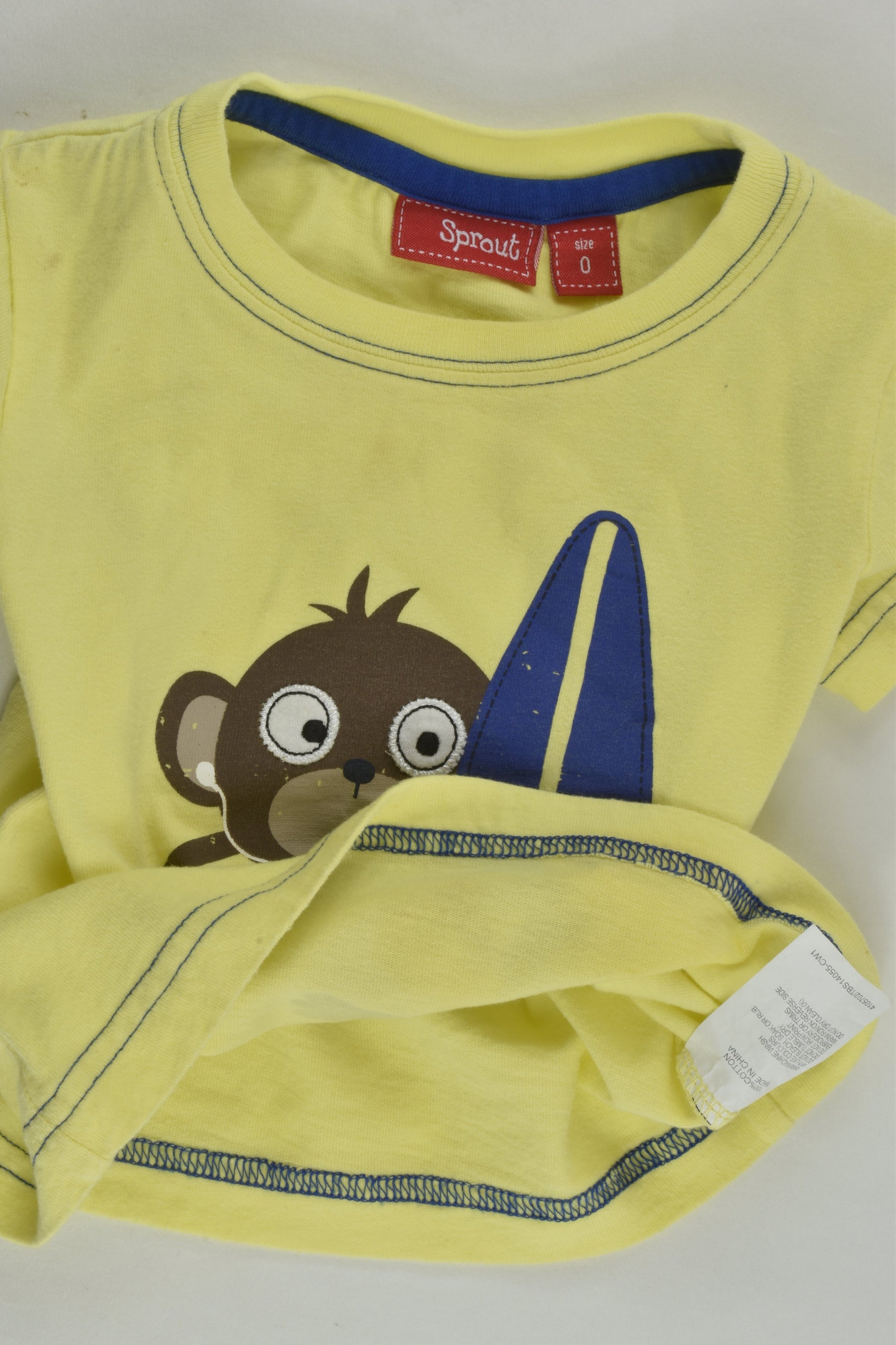 Sprout Size 0 Surfing Monkey T-shirt