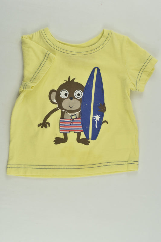 Sprout Size 0 Surfing Monkey T-shirt
