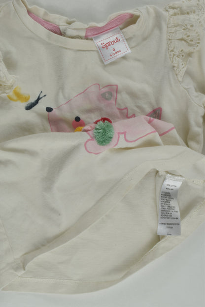 Sprout Size 0 Top