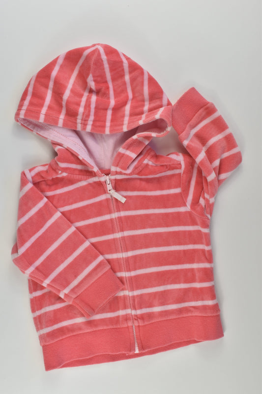 Sprout Size 0 Velour Zip Jumper