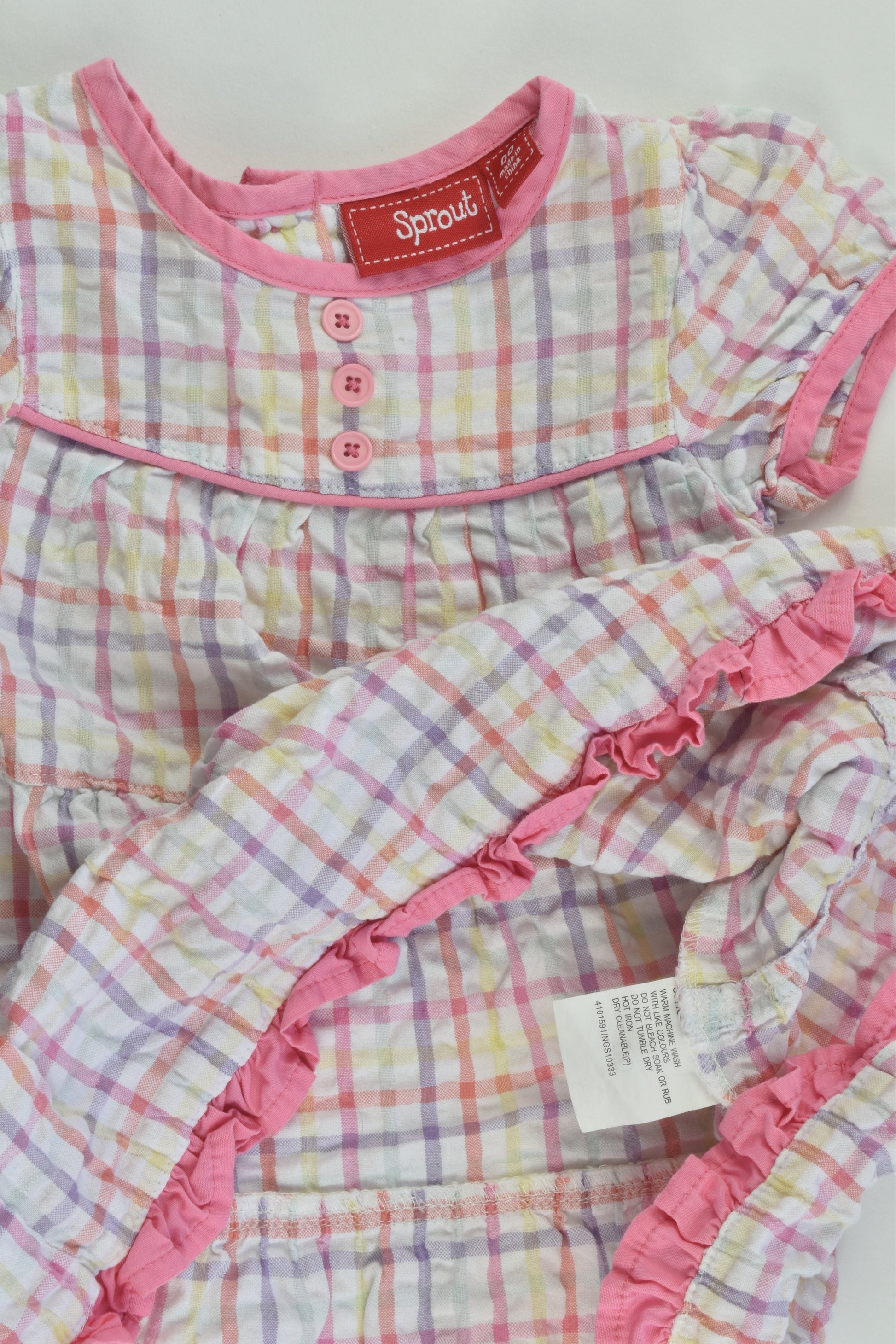 Sprout Size 00 Checked Dress