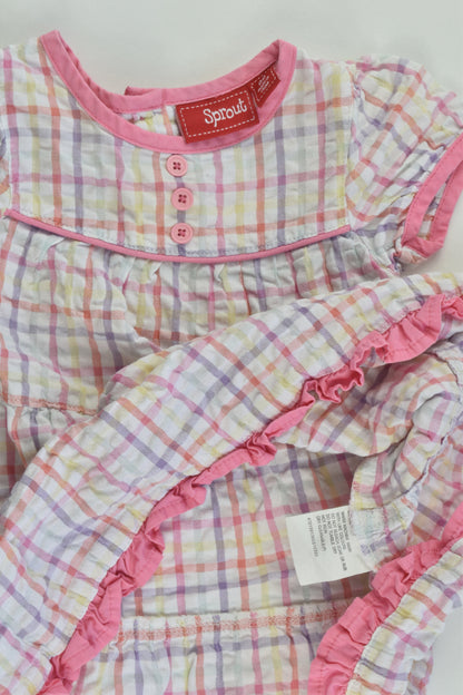 Sprout Size 00 Checked Dress