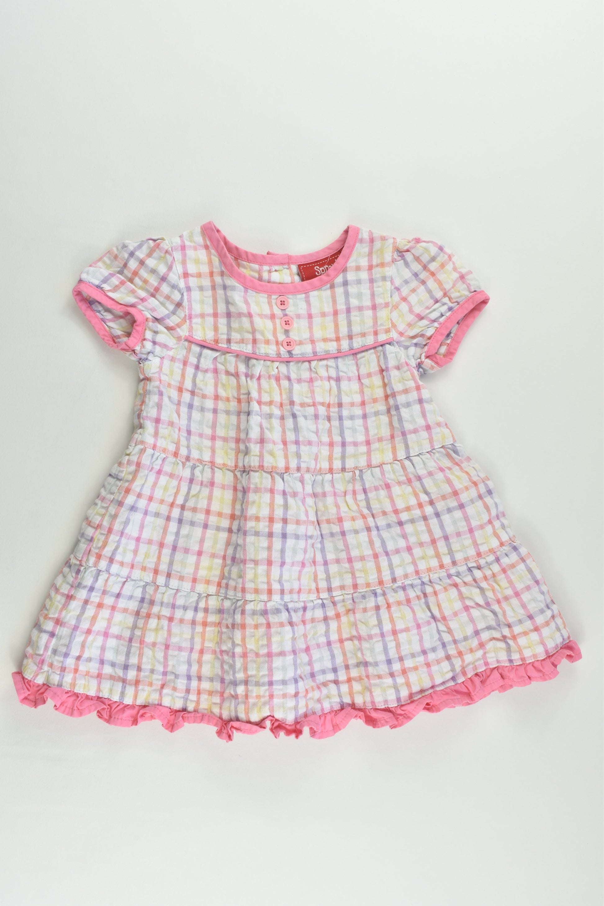 Sprout Size 00 Checked Dress