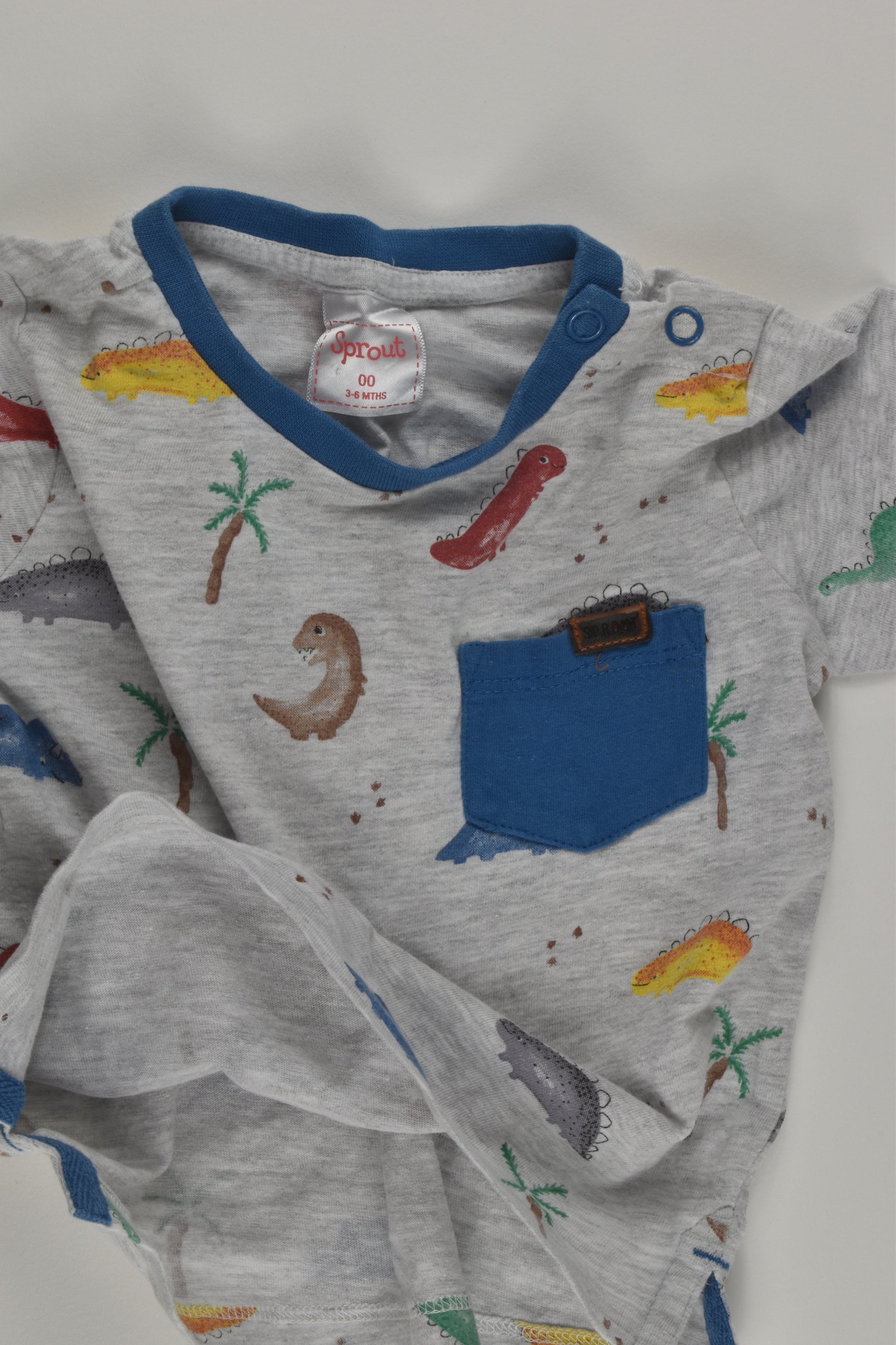 Sprout Size 00 Dinosaur Top