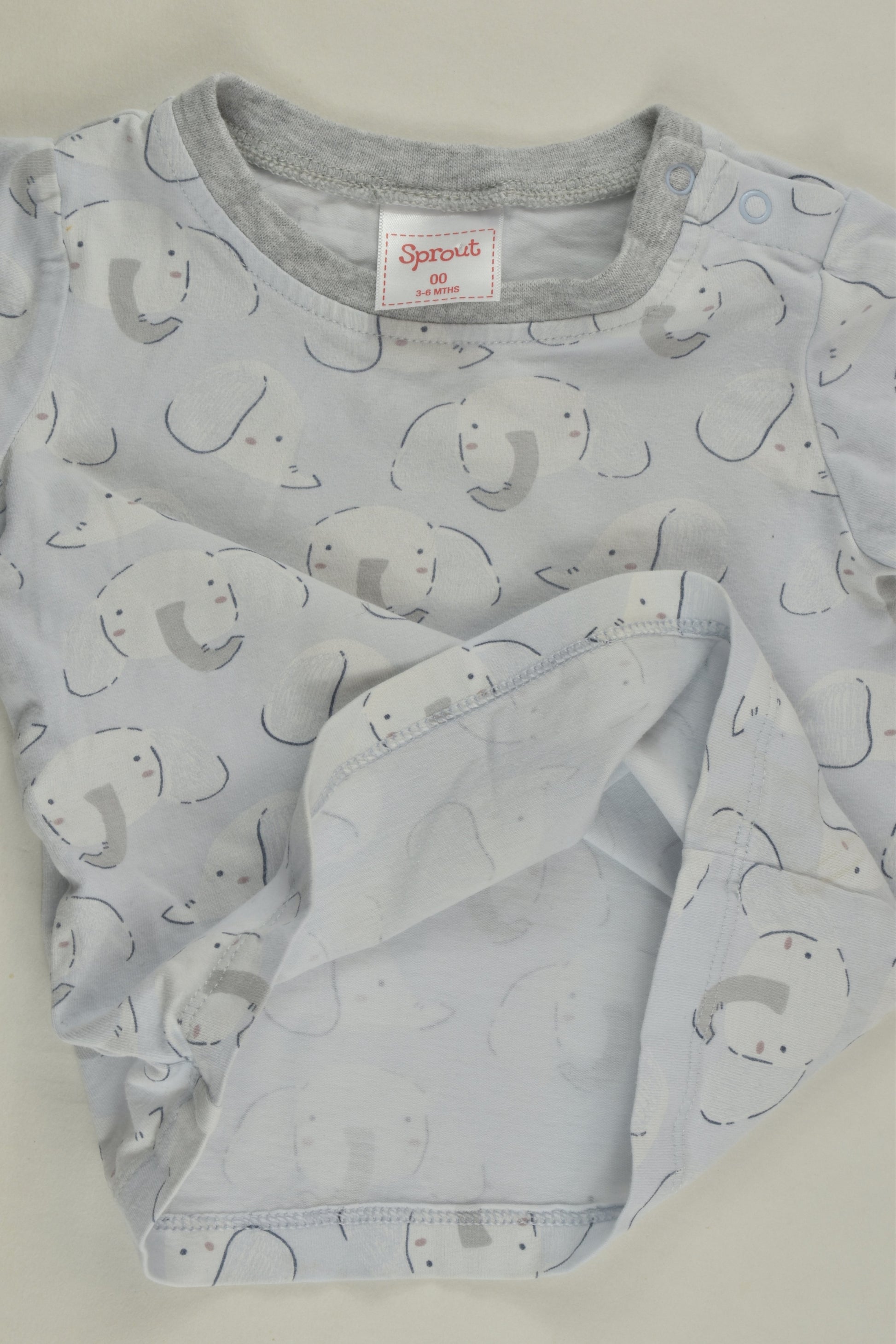 Sprout Size 00 Elephant T-shirt