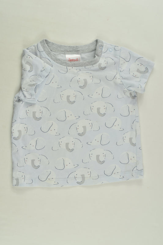 Sprout Size 00 Elephant T-shirt