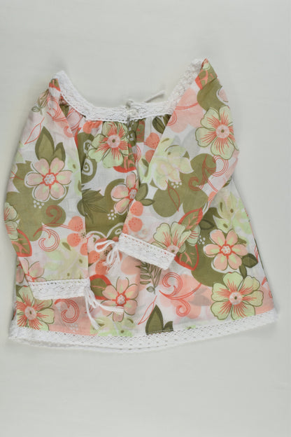Sprout Size 00 Floral Blouse