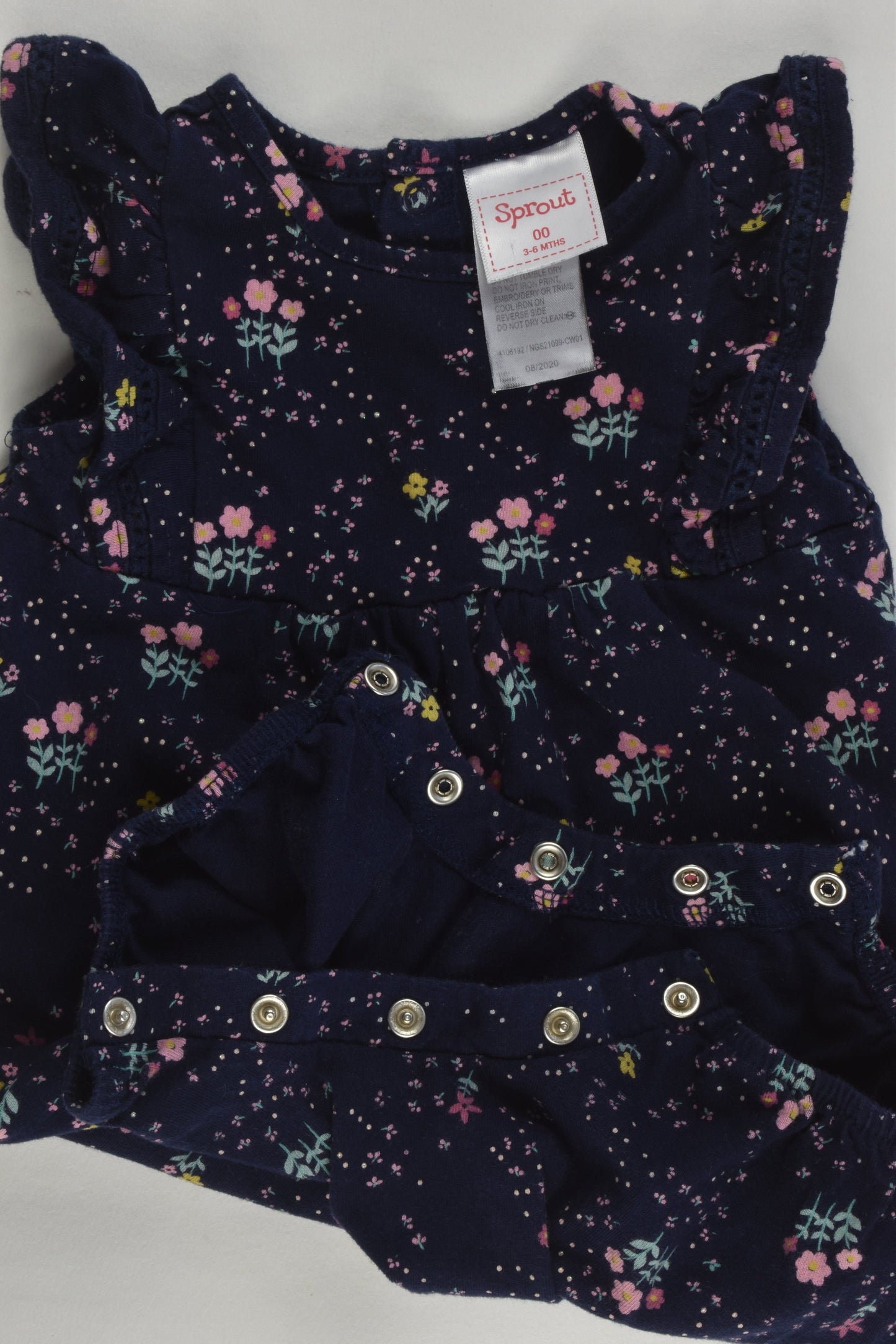 Sprout Size 00 Floral Romper