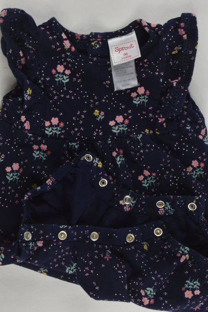 Sprout Size 00 Floral Romper