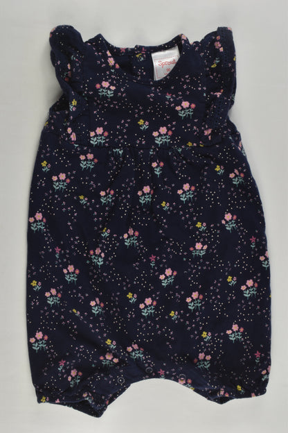 Sprout Size 00 Floral Romper